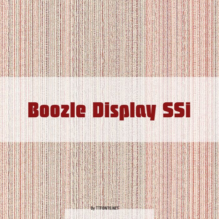 Boozle Display SSi example